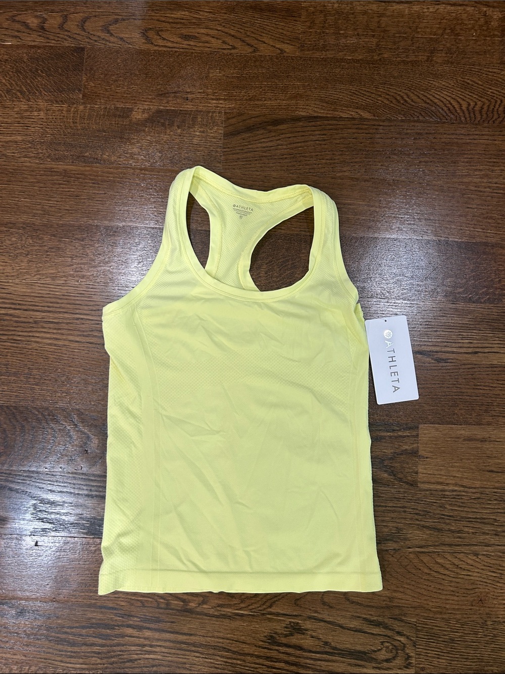 Athleta XS Yellow Racerback Tank